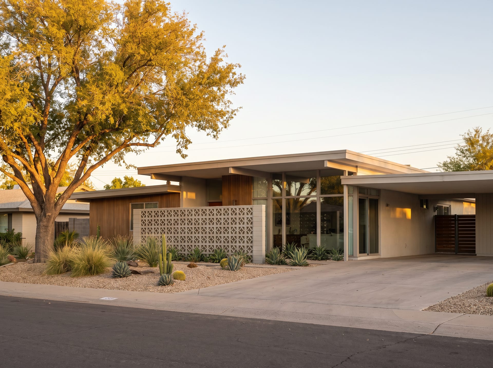 A renovated mid-century modern home in Mesa, Arizona